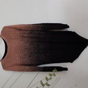 New Direction long pointed tunic, with gold/rose tones